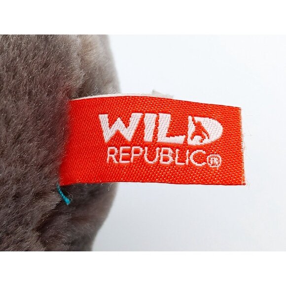 Wild Republic Gray Hippo Hippopotamus Plush Stuffed Animal Toy 13" - Picture 5 of 5